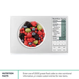 KITCHEN SCALE WITH NUTRITIONAL DATA