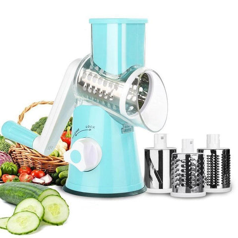 Manual Rotary Drum Grater Stainless Steel Cheese Grater Vegetables Cutter  Slicer Shredder Red - Fruit & Vegetable Tools - AliExpress